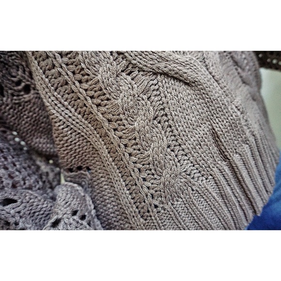 ❤️ LAST ONE! Mocha Loose Knit Oversized Sweater - Picture 5 of 7